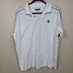 Scuderia Ferrari White Polo Shirt size XXL